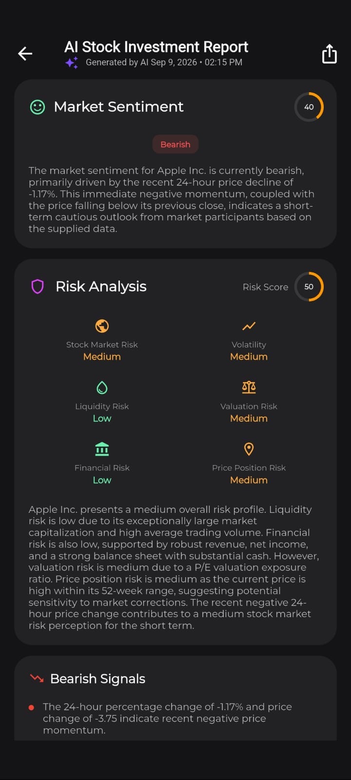 Sentiment and risk